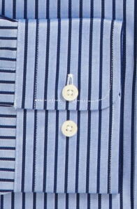 Stribet bomuldsskjorte